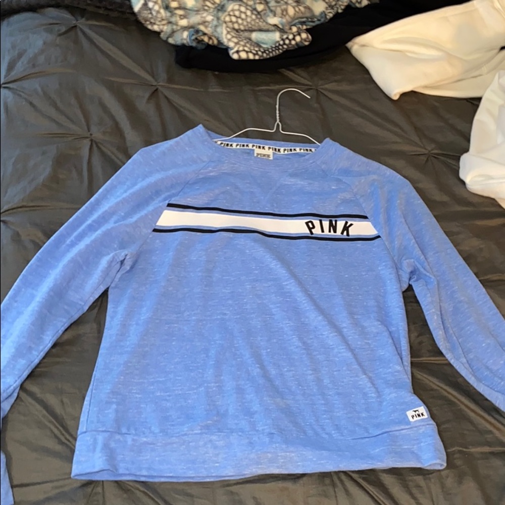 light blue pink long sleeve